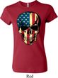 USA Skull Ladies Crewneck Shirt