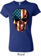 USA Skull Ladies Crewneck Shirt