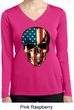 USA Skull Ladies Dry Wicking Long Sleeve Shirt