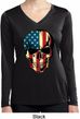 USA Skull Ladies Dry Wicking Long Sleeve Shirt