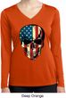 USA Skull Ladies Dry Wicking Long Sleeve Shirt