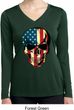 USA Skull Ladies Dry Wicking Long Sleeve Shirt