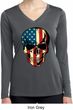 USA Skull Ladies Dry Wicking Long Sleeve Shirt