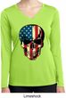 USA Skull Ladies Dry Wicking Long Sleeve Shirt