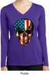 USA Skull Ladies Dry Wicking Long Sleeve Shirt