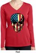 USA Skull Ladies Dry Wicking Long Sleeve Shirt