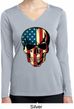 USA Skull Ladies Dry Wicking Long Sleeve Shirt