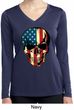 USA Skull Ladies Dry Wicking Long Sleeve Shirt