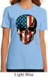USA Skull Ladies Organic Shirt