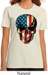USA Skull Ladies Organic Shirt