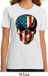 USA Skull Ladies Organic Shirt