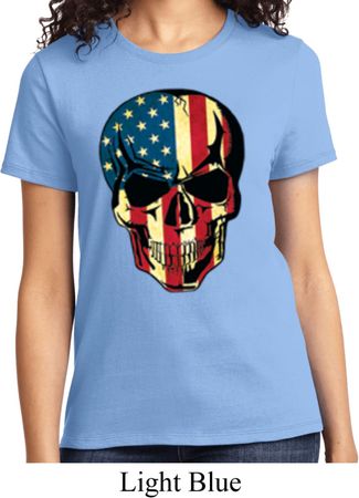 USA Skull Ladies Shirt