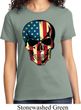 USA Skull Ladies Shirt