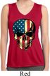 USA Skull Ladies Sleeveless Moisture Wicking Shirt