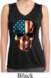 USA Skull Ladies Sleeveless Moisture Wicking Shirt