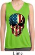 USA Skull Ladies Sleeveless Moisture Wicking Shirt