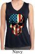 USA Skull Ladies Sleeveless Moisture Wicking Shirt