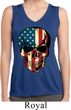USA Skull Ladies Sleeveless Moisture Wicking Shirt