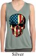 USA Skull Ladies Sleeveless Moisture Wicking Shirt