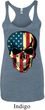 USA Skull Ladies Tri Blend Racerback Tank Top