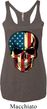 USA Skull Ladies Tri Blend Racerback Tank Top