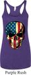USA Skull Ladies Tri Blend Racerback Tank Top