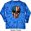 USA Skull Long Sleeve Tie Dye Shirt