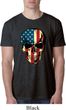 USA Skull Mens Burnout Shirt