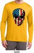 USA Skull Mens Dry Wicking Long Sleeve Shirt