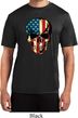 USA Skull Mens Moisture Wicking Shirt