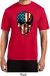 USA Skull Mens Moisture Wicking Shirt