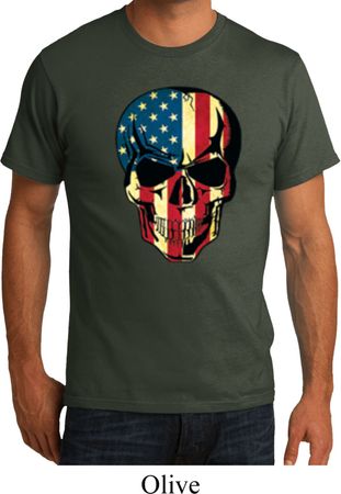 USA Skull Mens Organic Shirt