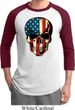 USA Skull Mens Raglan Shirt