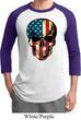 USA Skull Mens Raglan Shirt