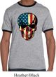 USA Skull Mens Ringer Shirt