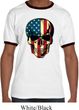 USA Skull Mens Ringer Shirt