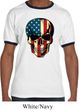 USA Skull Mens Ringer Shirt