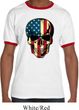 USA Skull Mens Ringer Shirt