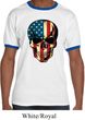 USA Skull Mens Ringer Shirt