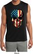 USA Skull Mens Sleeveless Moisture Wicking Shirt