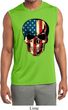 USA Skull Mens Sleeveless Moisture Wicking Shirt