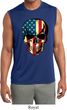 USA Skull Mens Sleeveless Moisture Wicking Shirt