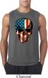 USA Skull Mens Sleeveless Shirt