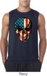 USA Skull Mens Sleeveless Shirt
