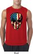 USA Skull Mens Sleeveless Shirt