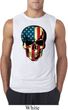 USA Skull Mens Sleeveless Shirt