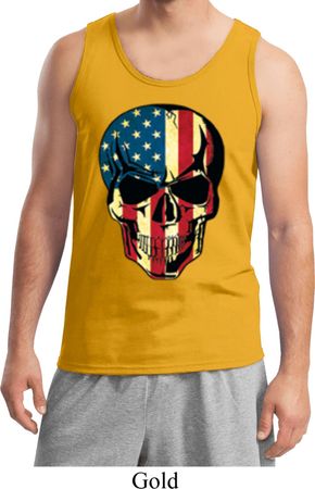 USA Skull Mens Tank Top