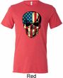 USA Skull Mens Tri Blend Crewneck Shirt