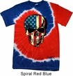 USA Skull Patriotic Tie Dye Shirt