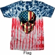 USA Skull Patriotic Tie Dye Shirt